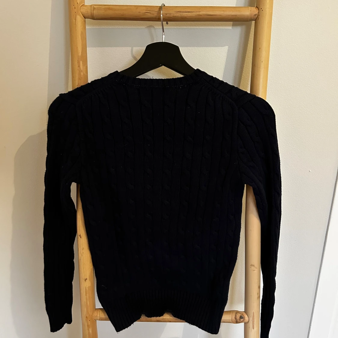 Mörkblå kabelstickad tröja Polo Ralph Lauren - 2