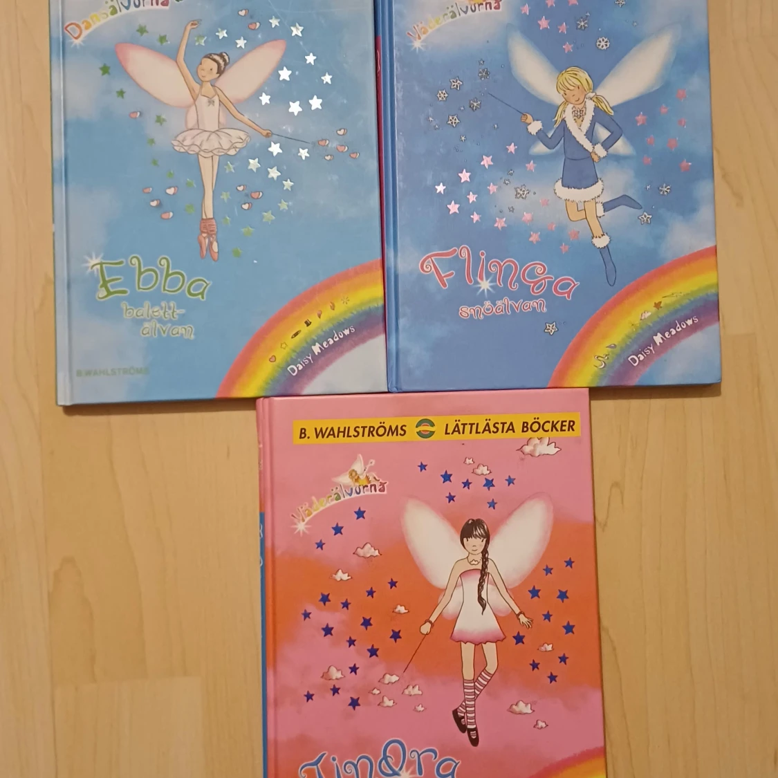 Ebba balettälvan, Flinga snöälvan, Tindra molnälvan