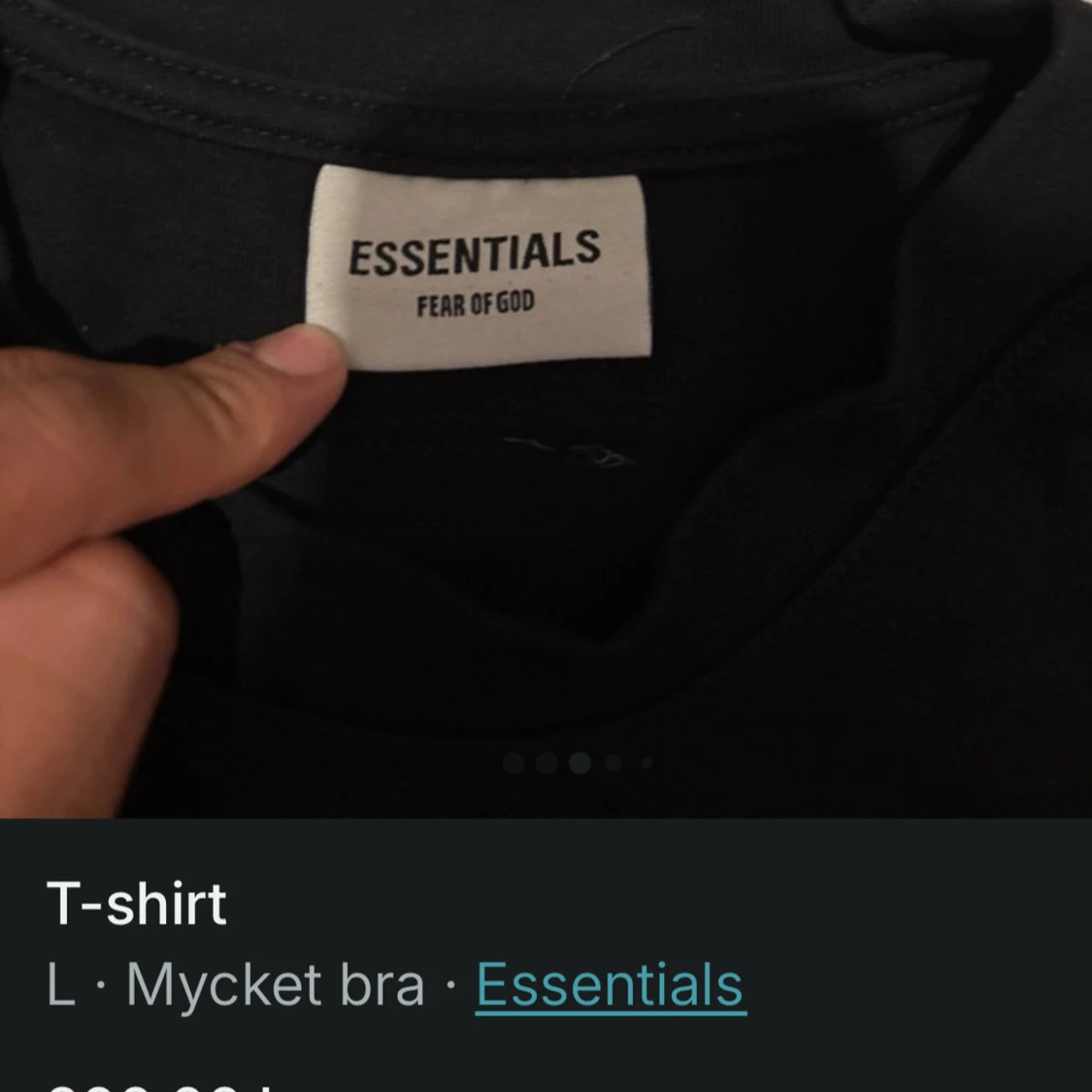 Svart Essentials Fear of God tröja - 4