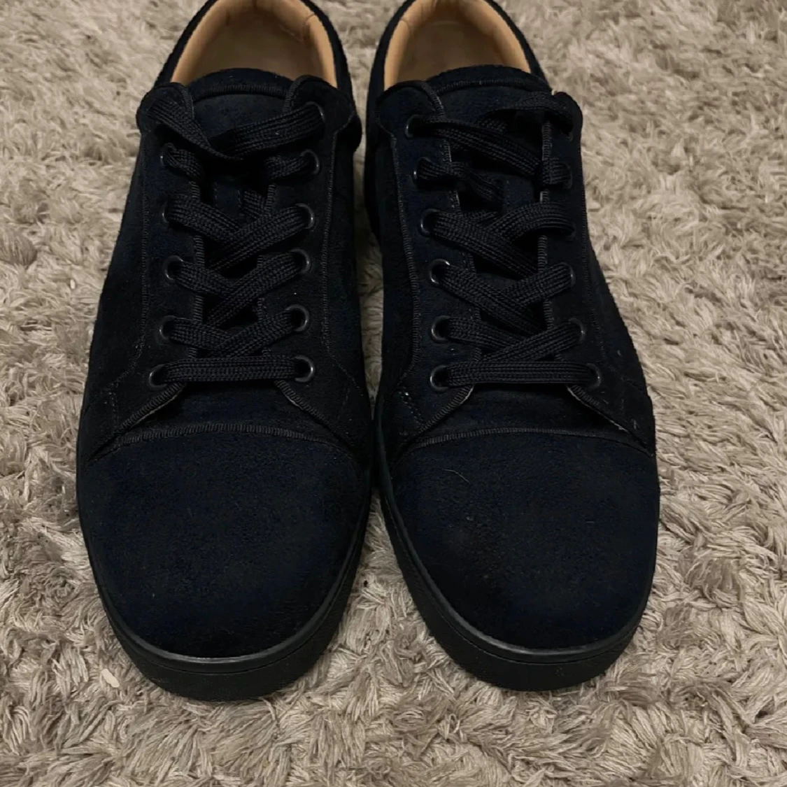 Christian Louboutin blåa sneakers mocka - 4