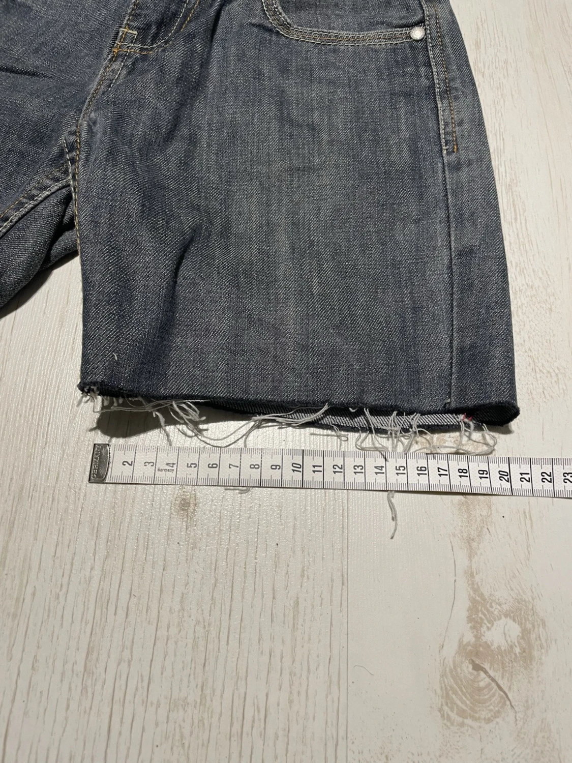 Mörkblå jeansshorts från Private - 3