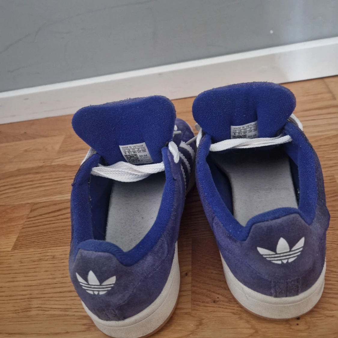 Adidas Campus sneakers blå mocka - 3