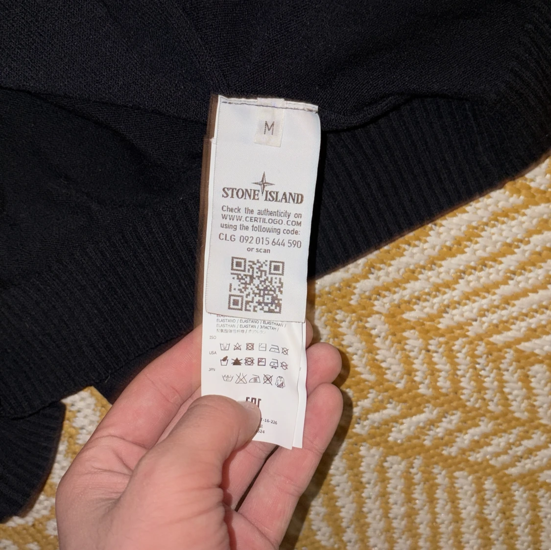 Svart/marinblå kofta från Stone Island (Shadow project)  - 4