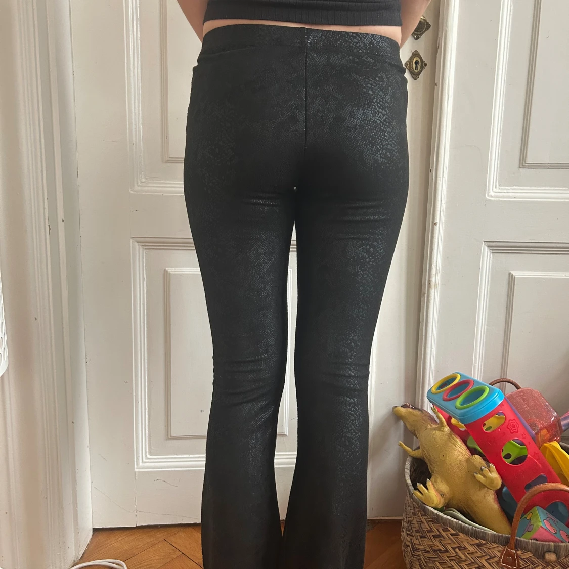 läder immitation orm mönstrade tights  - 1