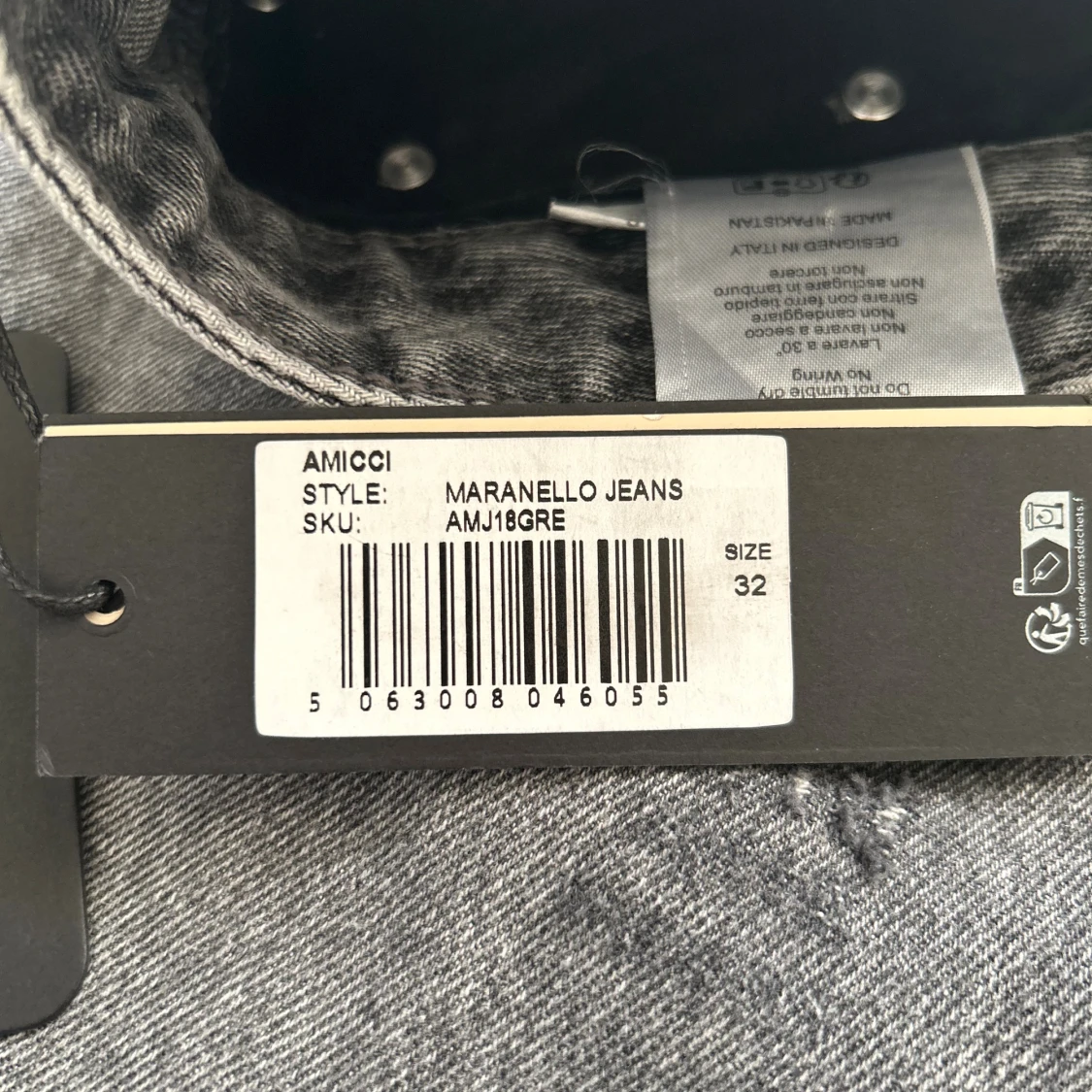 Amicci Maranello jeans grå, strl 32 - 3