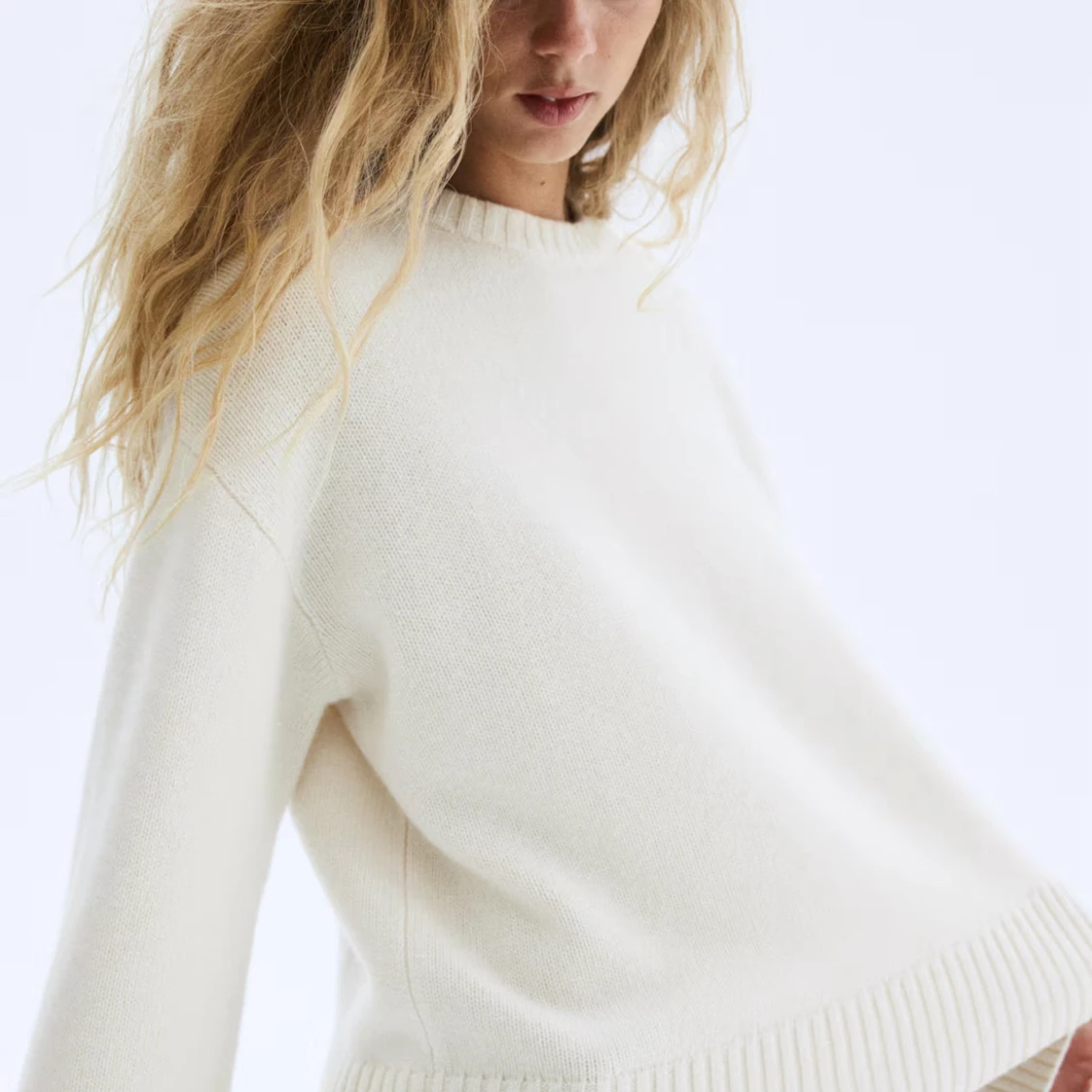 Oversized stickad tröja - 1