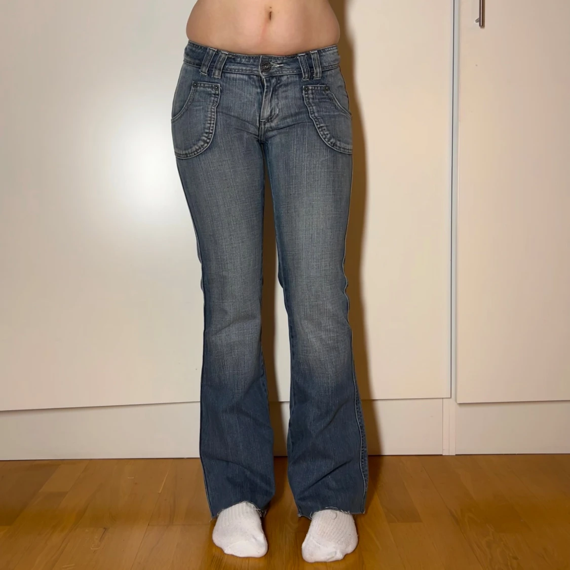 Lågmidjade bootcut jeans vintage