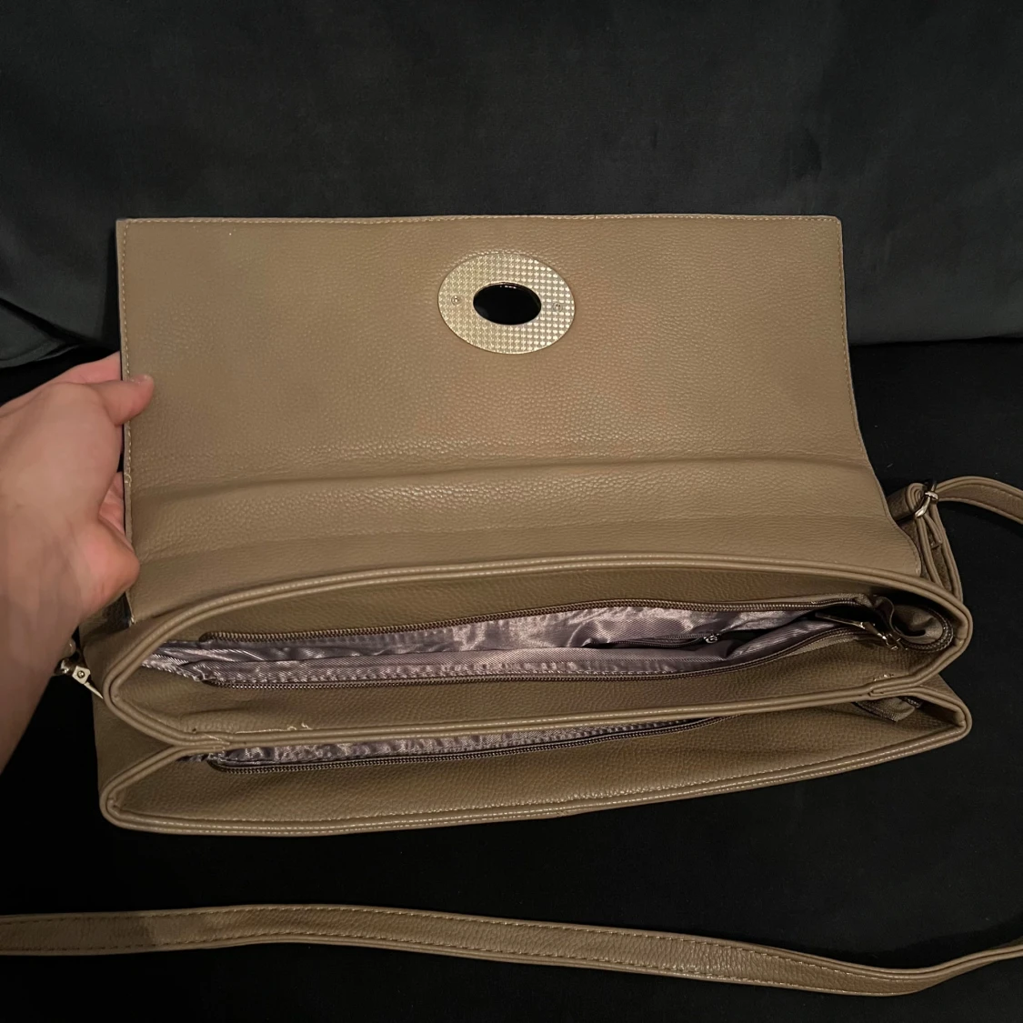 Beige Burberry axelväska - 3