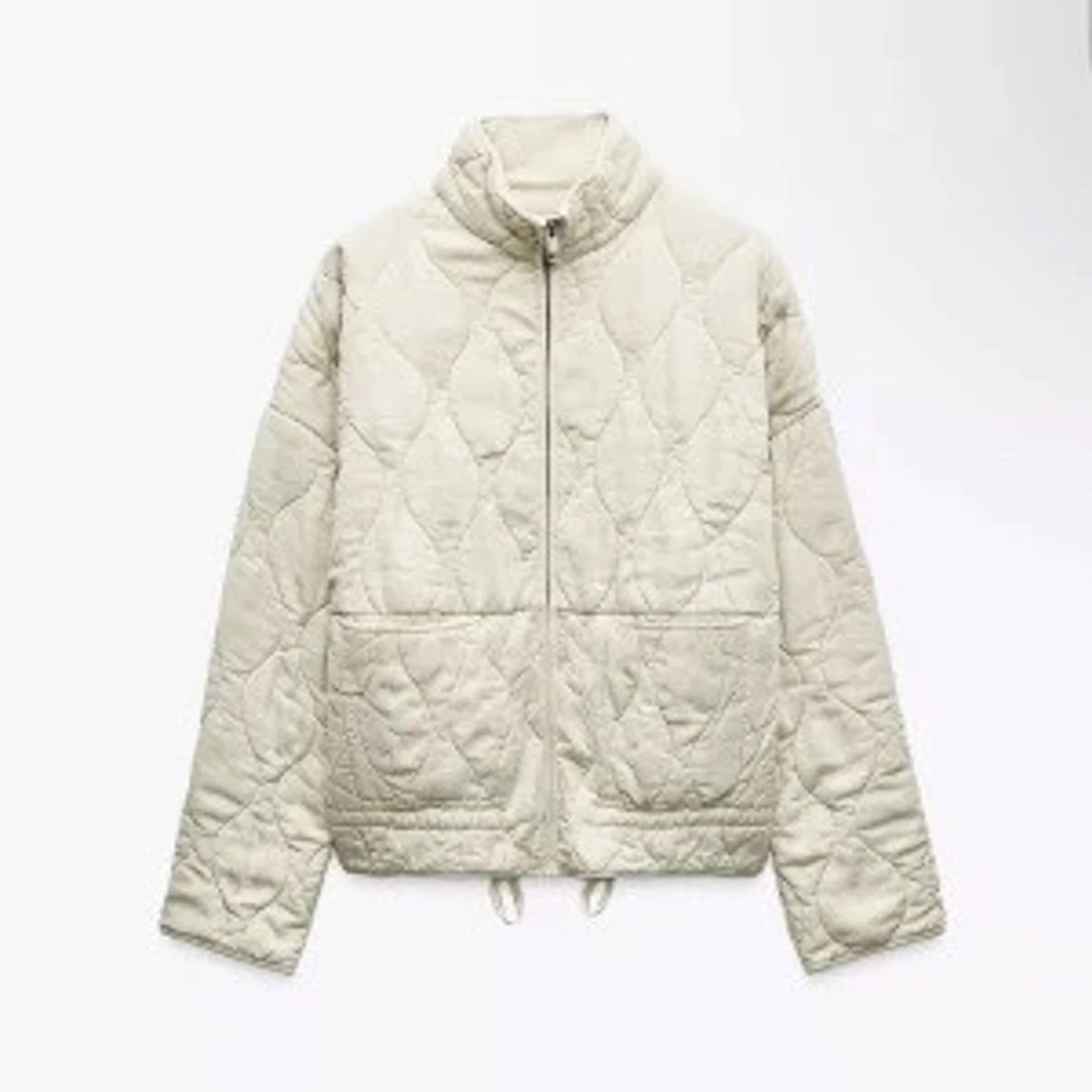 Quiltad vit jacka från Zara - 2