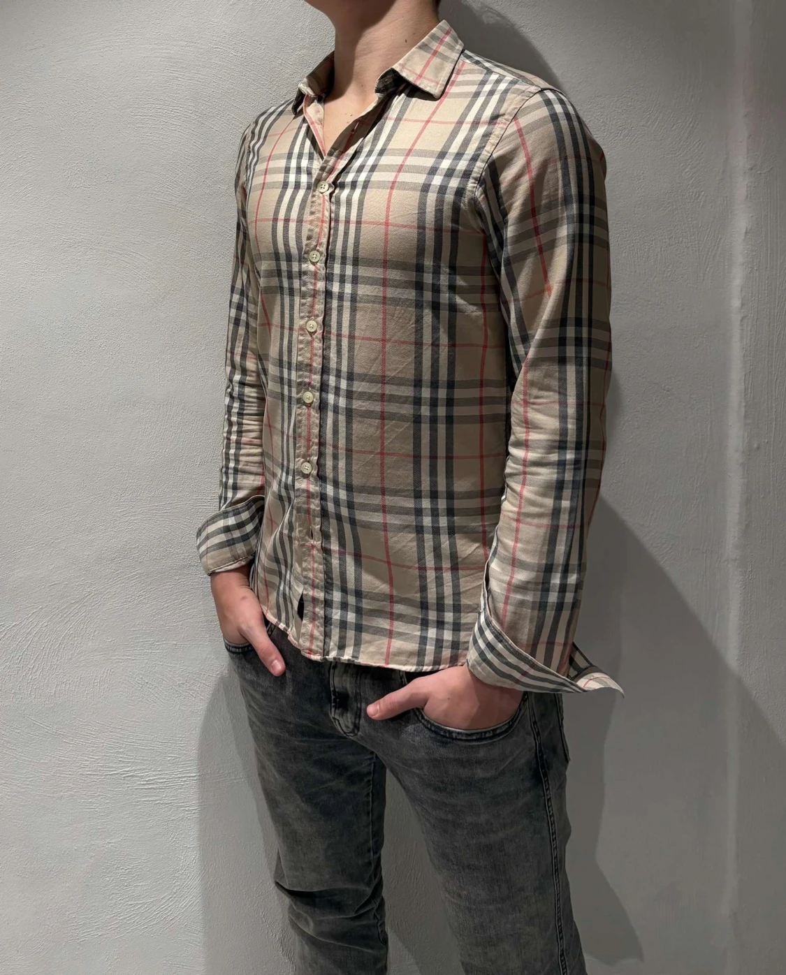 Rutig Burberry skjorta - 1