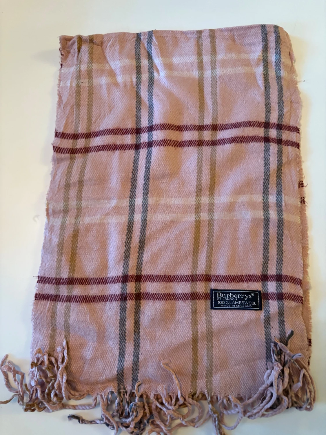 Rutig rosa halsduk från Burberrys