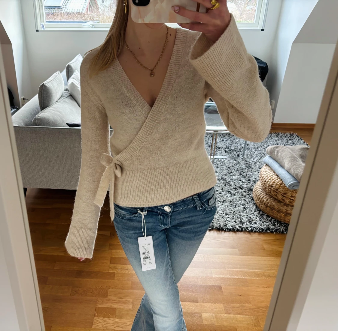 Gina wrap Knyt stickad  - 2