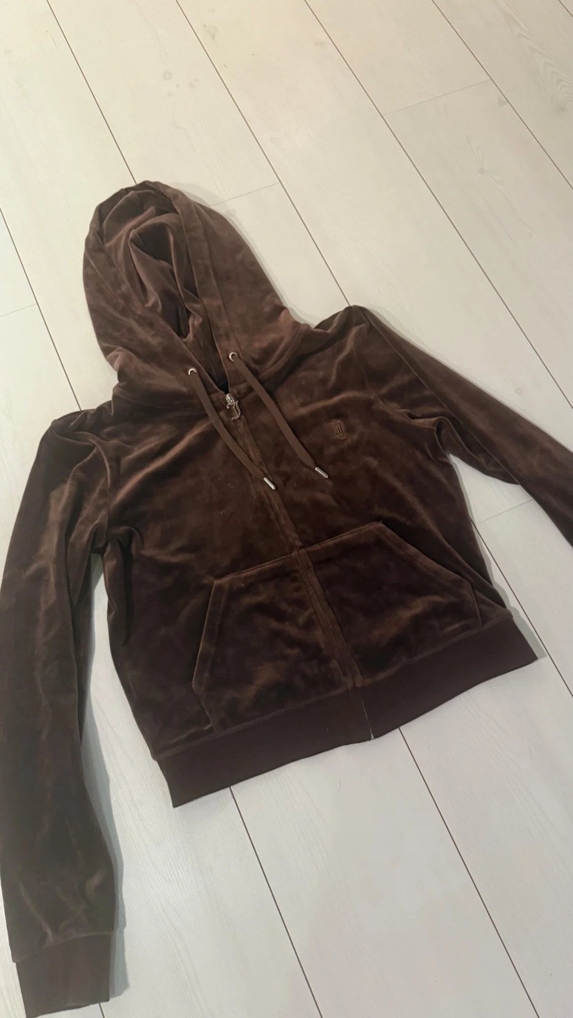 Brun velour hoodie Juicy Couture L