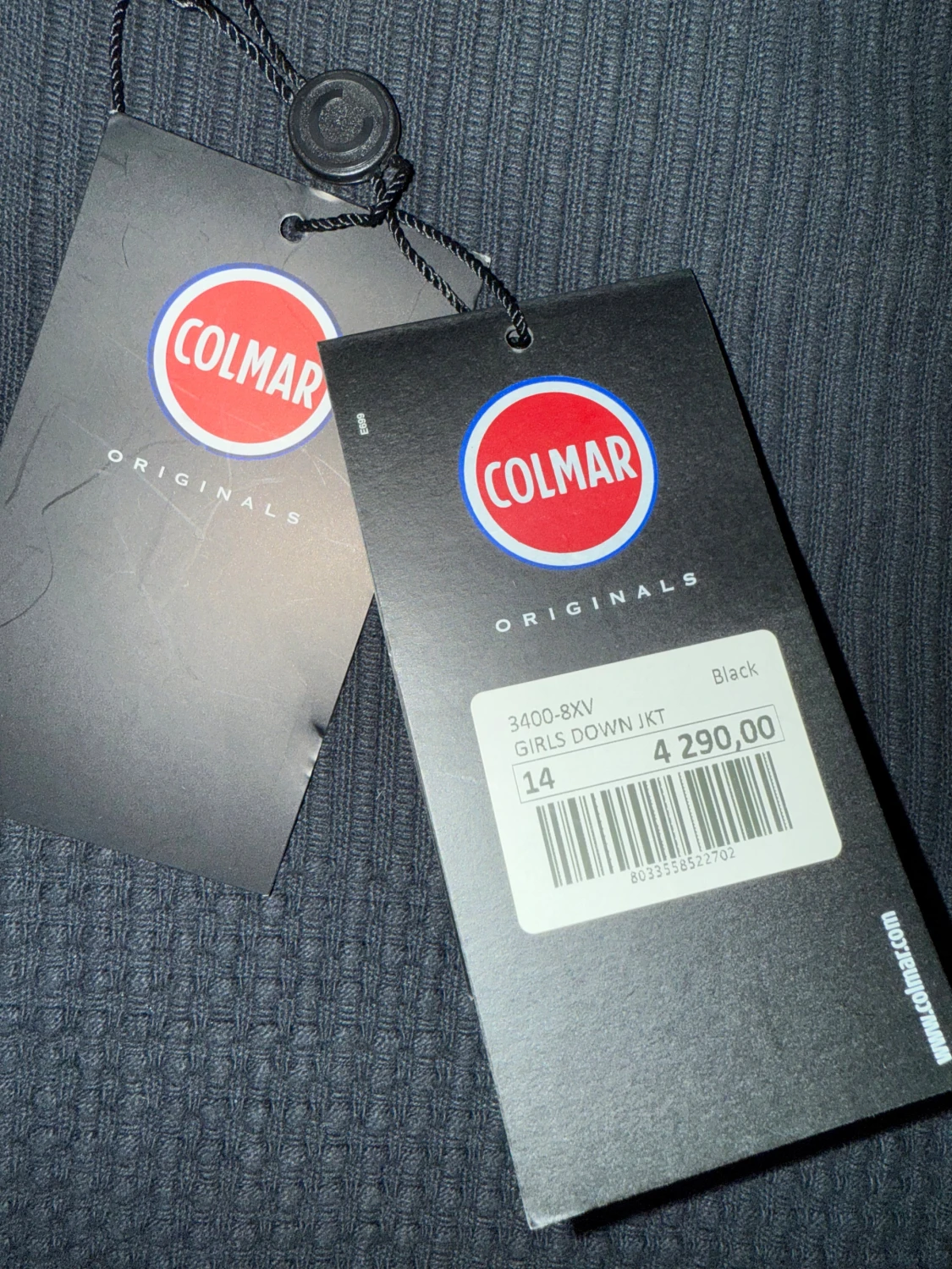 Svart glansig dunjacka från Colmar - 5