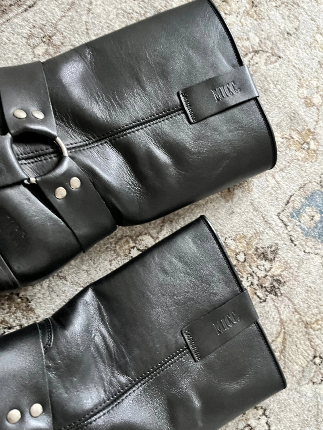 Svarta biker boots från MICC Western - 2