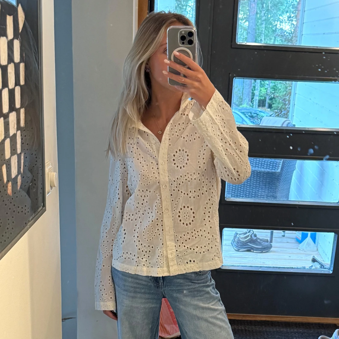 Broderad skjorta  - 1