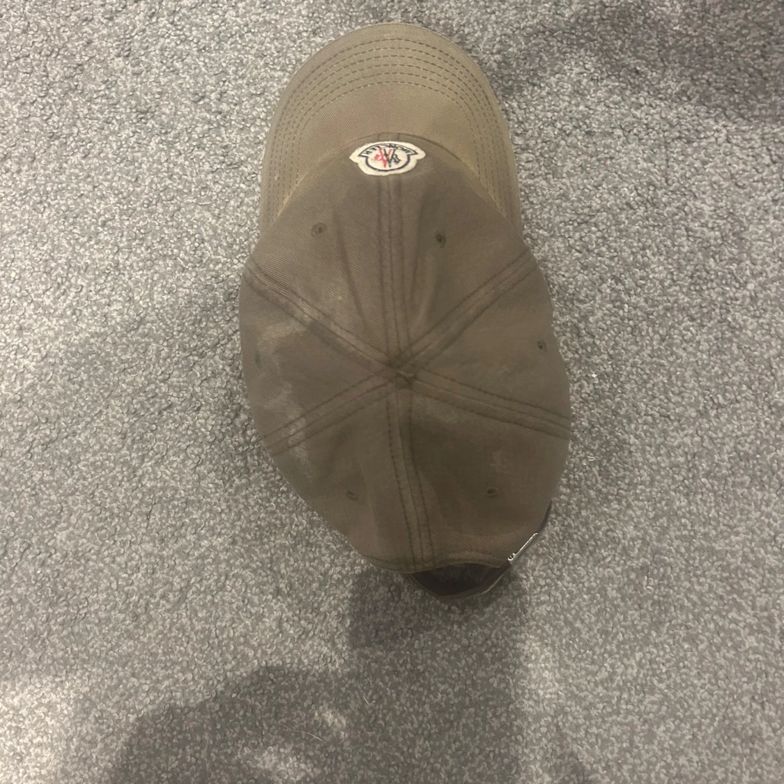 Olivgrön Moncler keps i bomull - 1