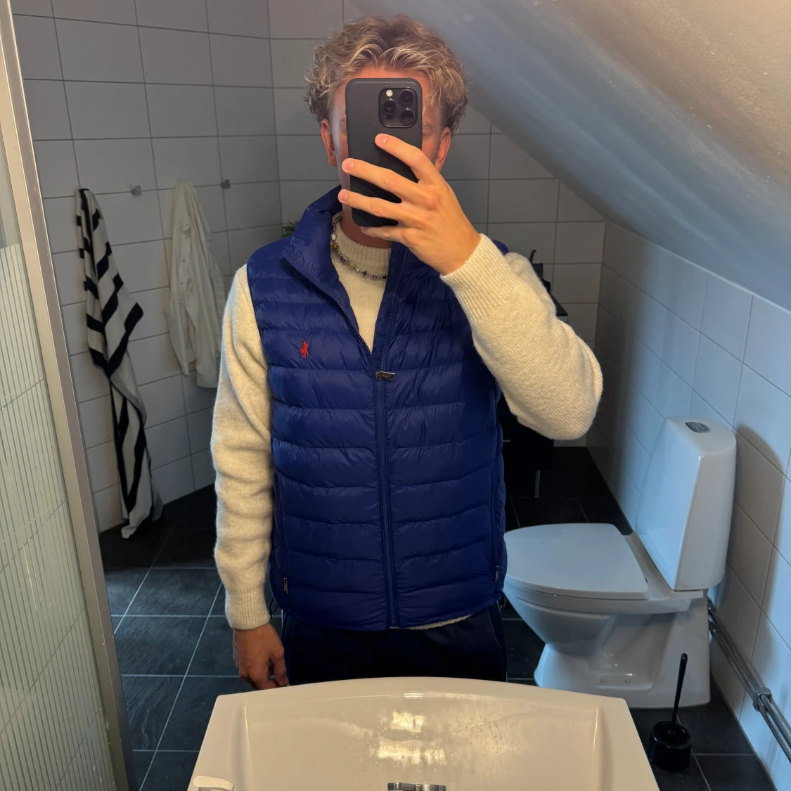 Blå dunväst från Polo Ralph Lauren