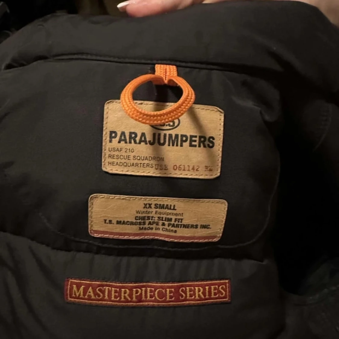 Svart lång dunjacka Parajumpers XS - 3