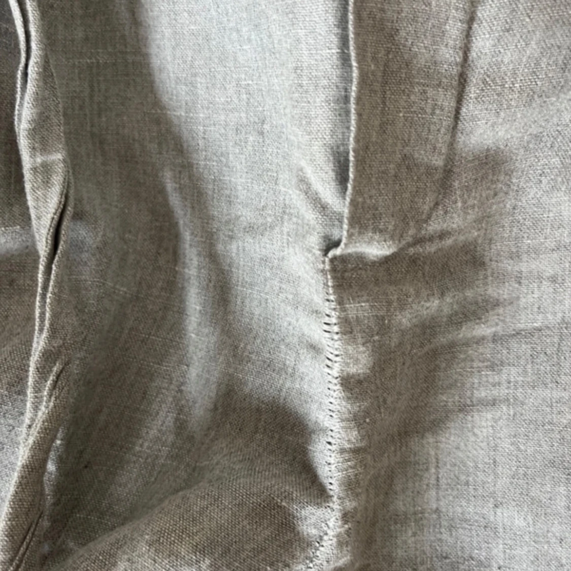 Grå linnebyxor från Mango XS - 1