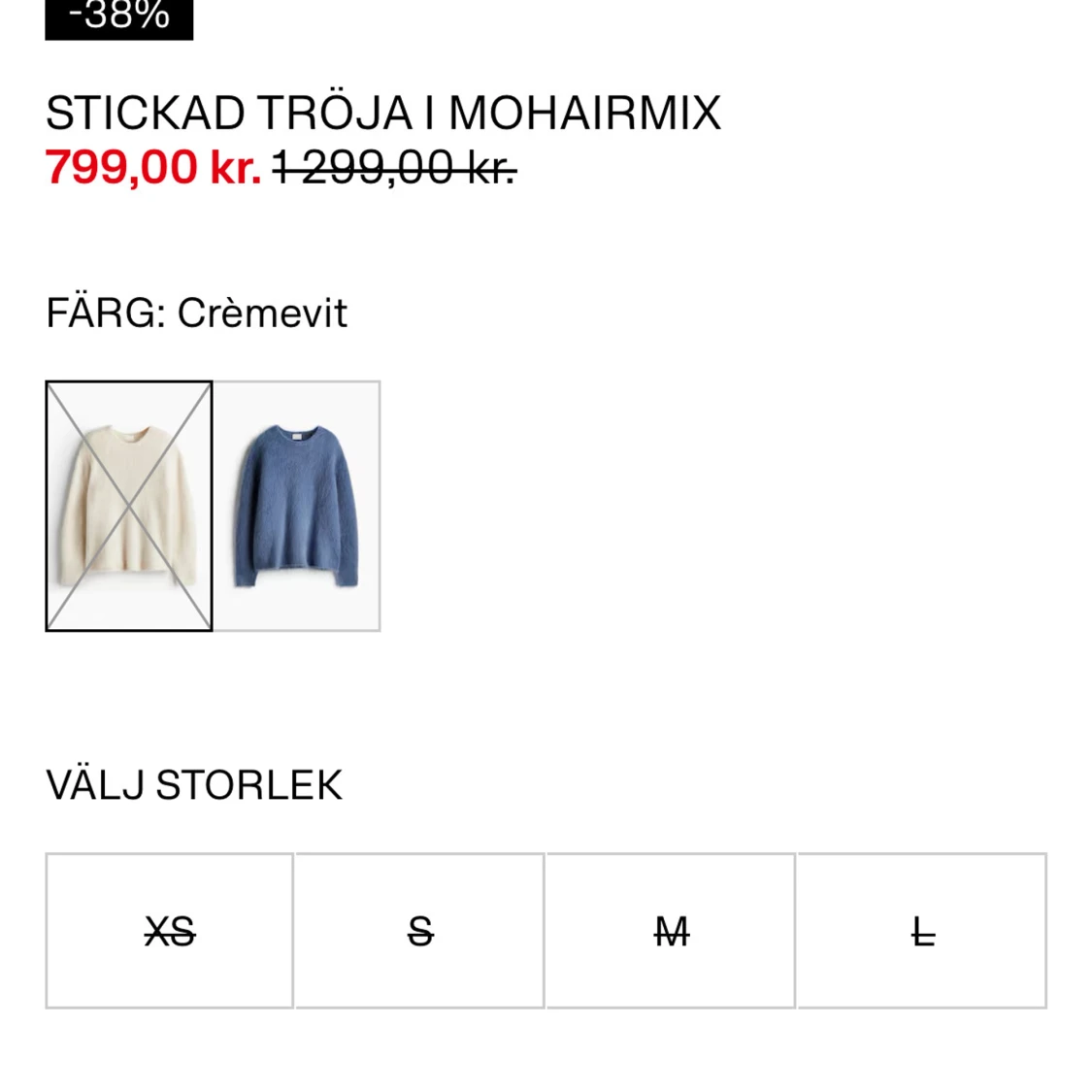 Beige fluffig stickad tröja H&M - 4
