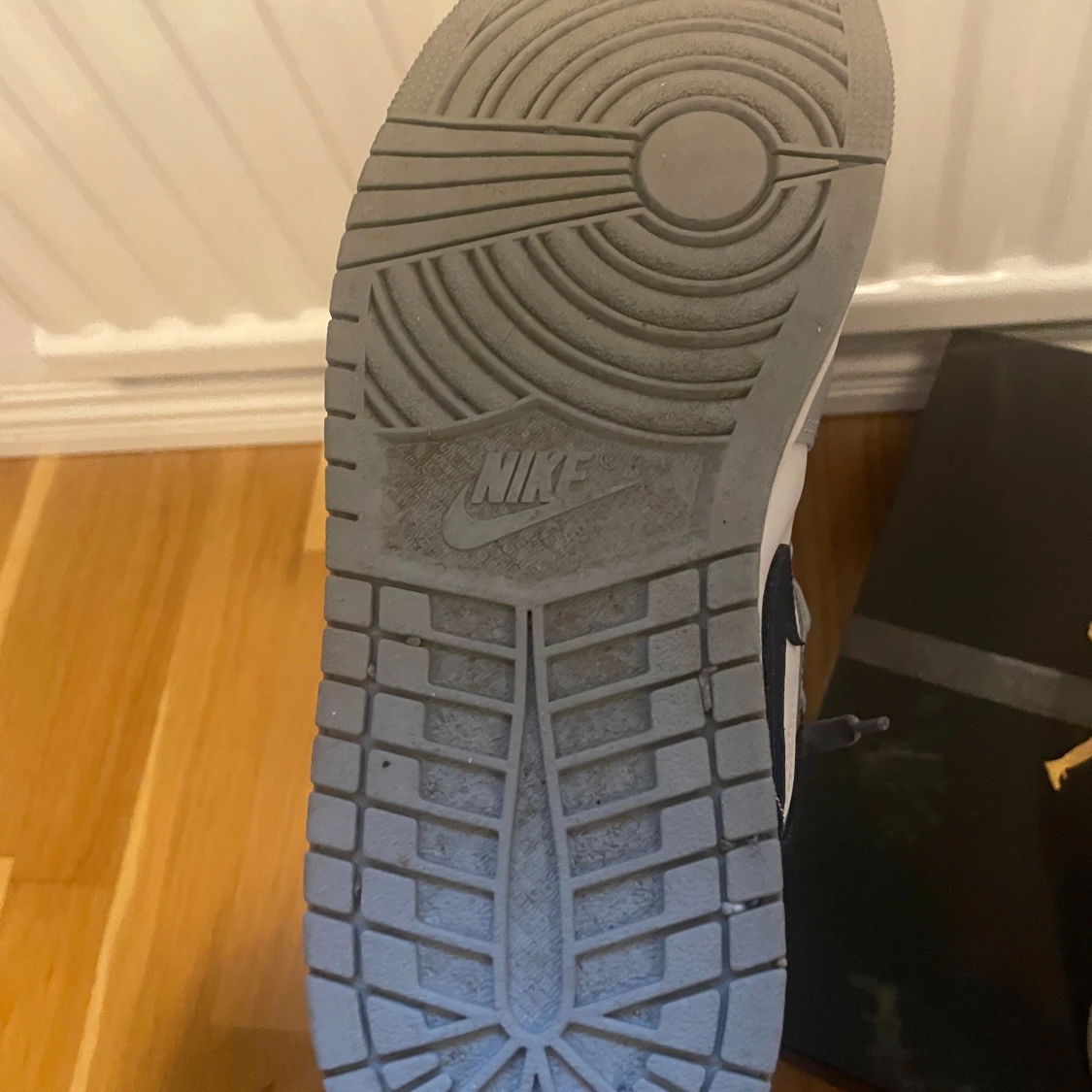 Nike Air Jordan 1 Mid grå/blå sneakers - 3