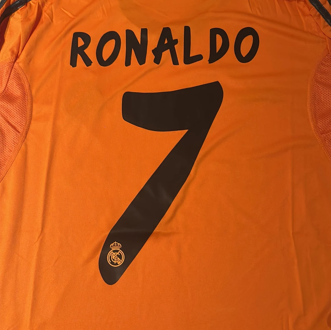 Real Madrid Ronaldo 7 orange matchtröja - 1