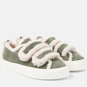 SÖKER INUIKII SNEAKERS - Söker Inuikii shearling-trimmed suede i grönt, storlek 37 eller 38!!💕💕