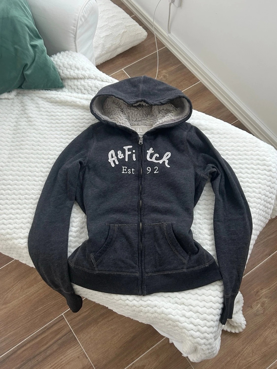 Abercrombie & fitch zip med foder  - 1
