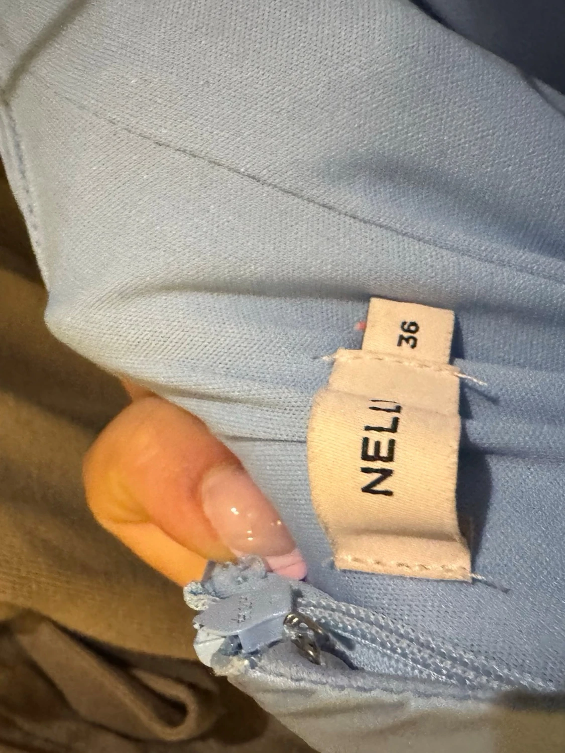 Ljusblå balklänning - 4