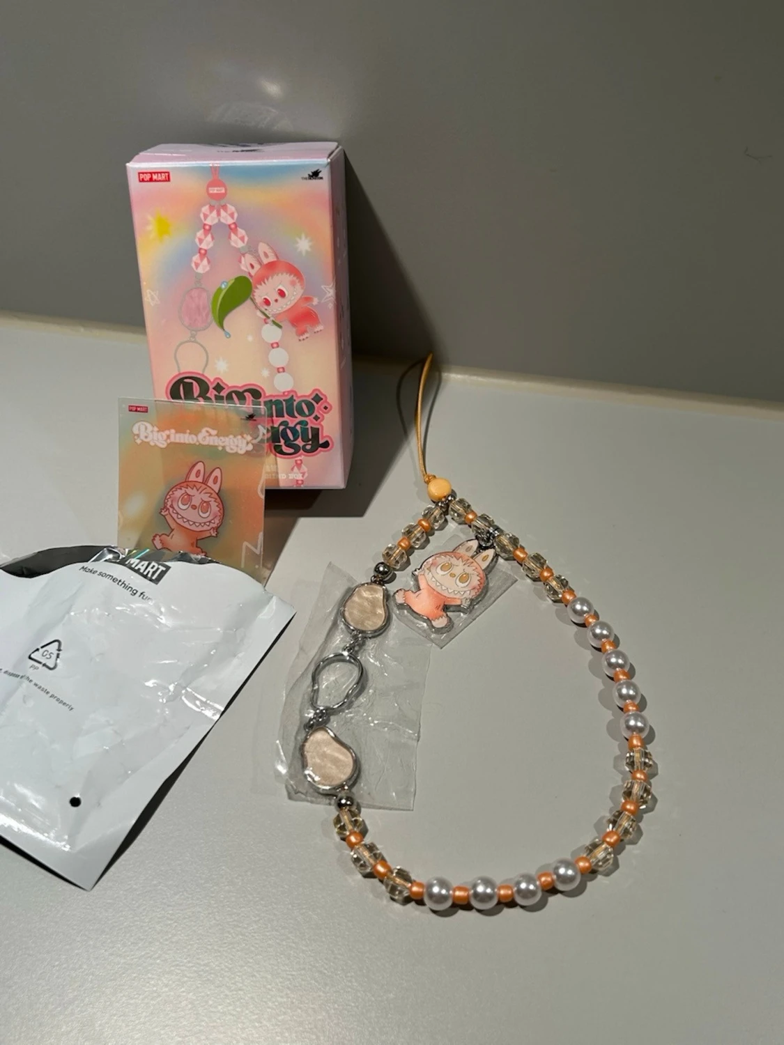 PopMart Labubu Big Into Energy Phone Charm - Happiness - 1