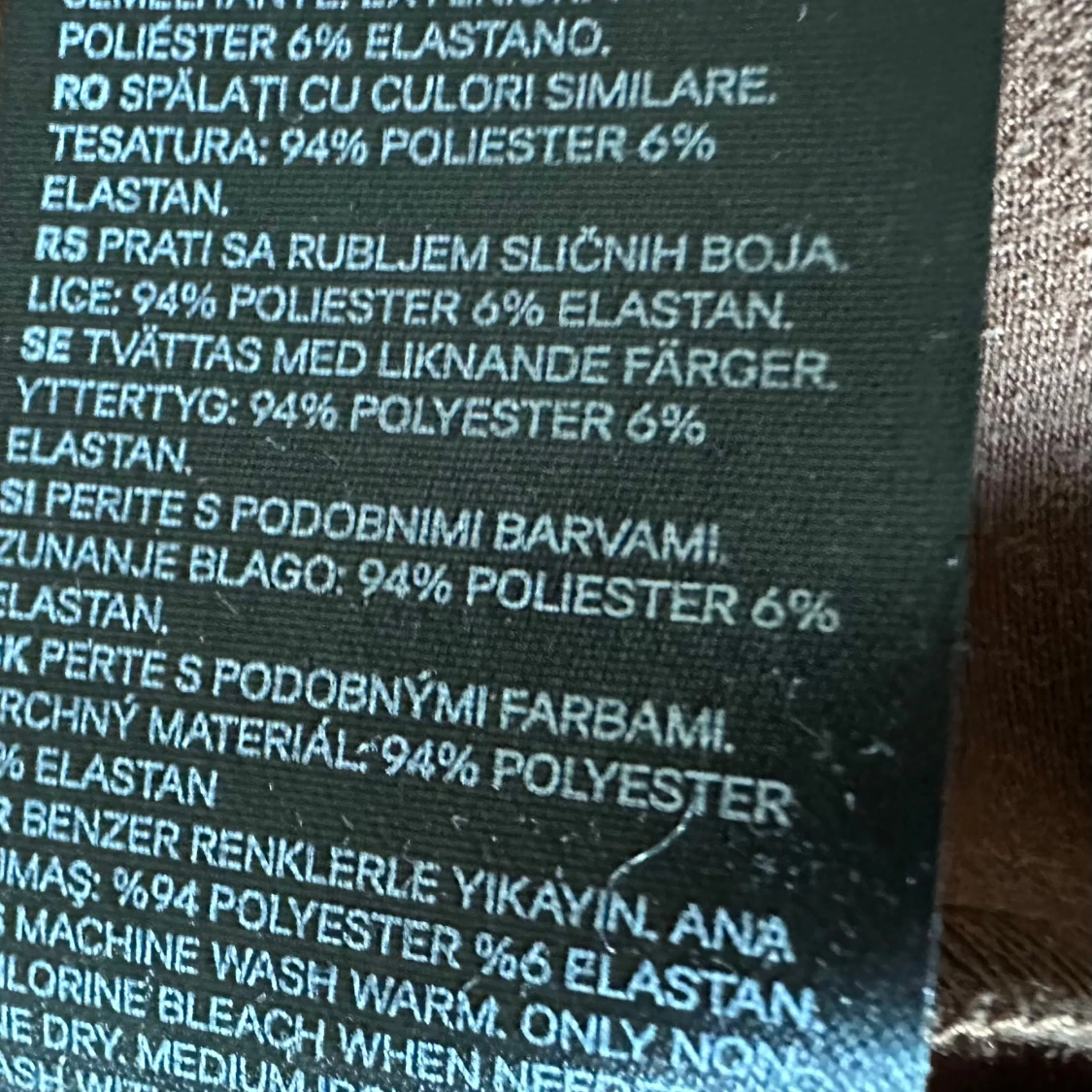 Brun H&M jacka i mockaimitation - 2