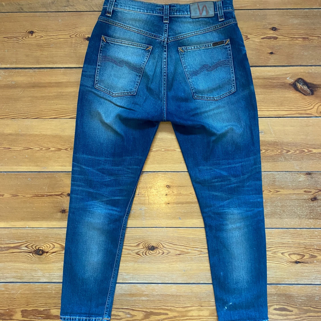 Blåa Nudie Jeans - 1