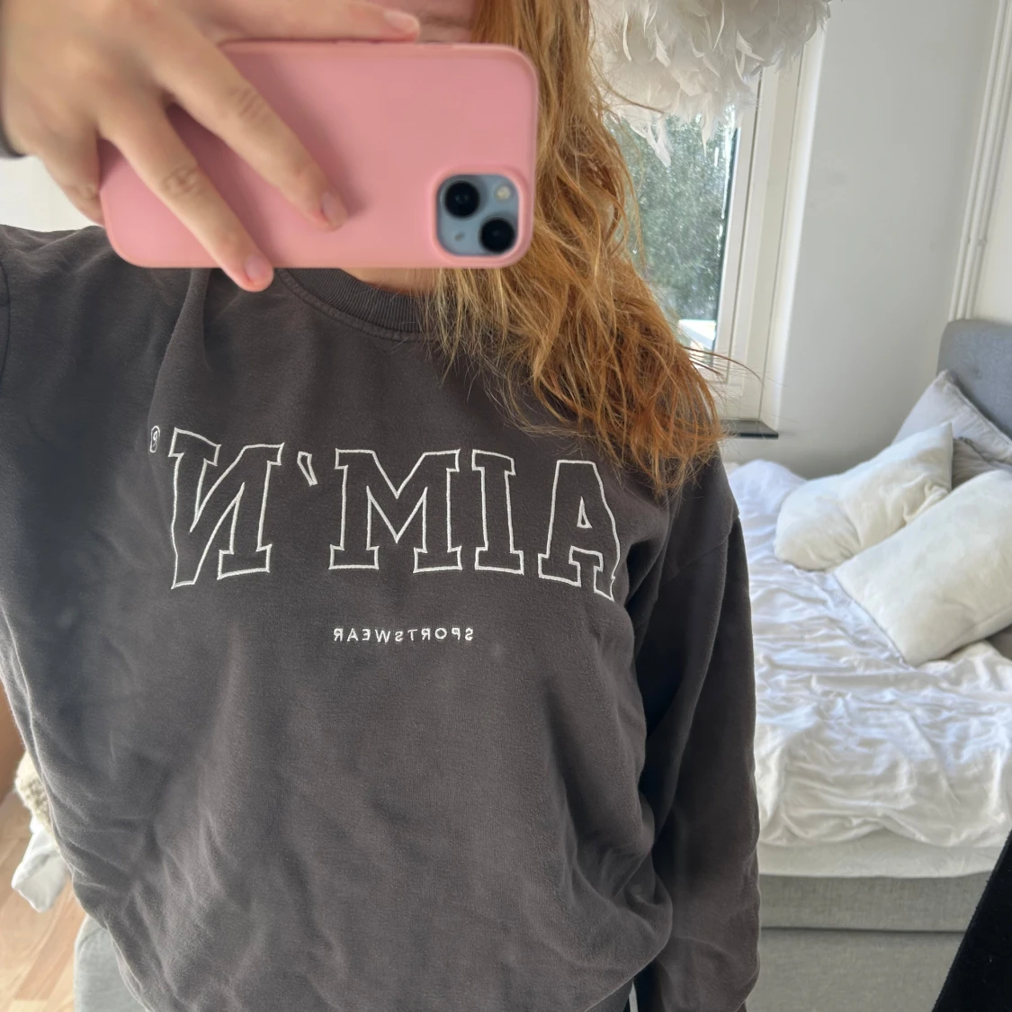 Mörkgrå AIM'N sweatshirt - 2