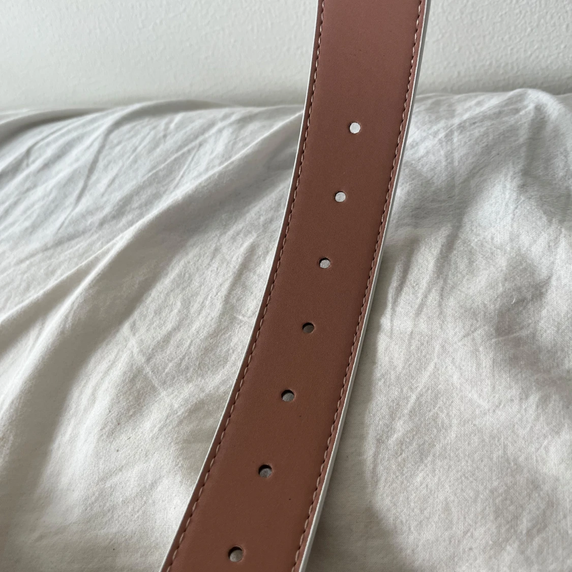 Vit rutigt Luviton bälte - 2