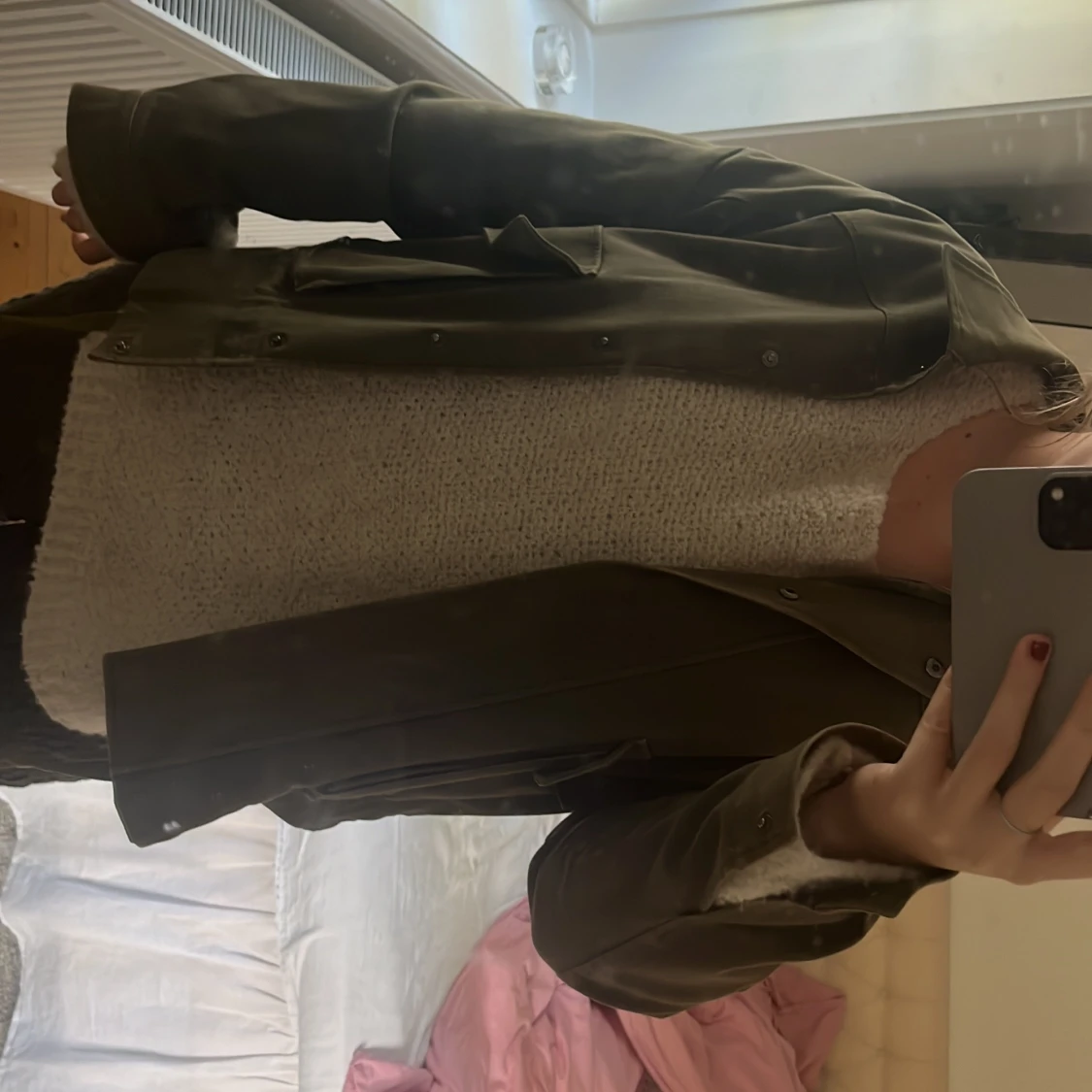 Militärfärgad jacka  - 1