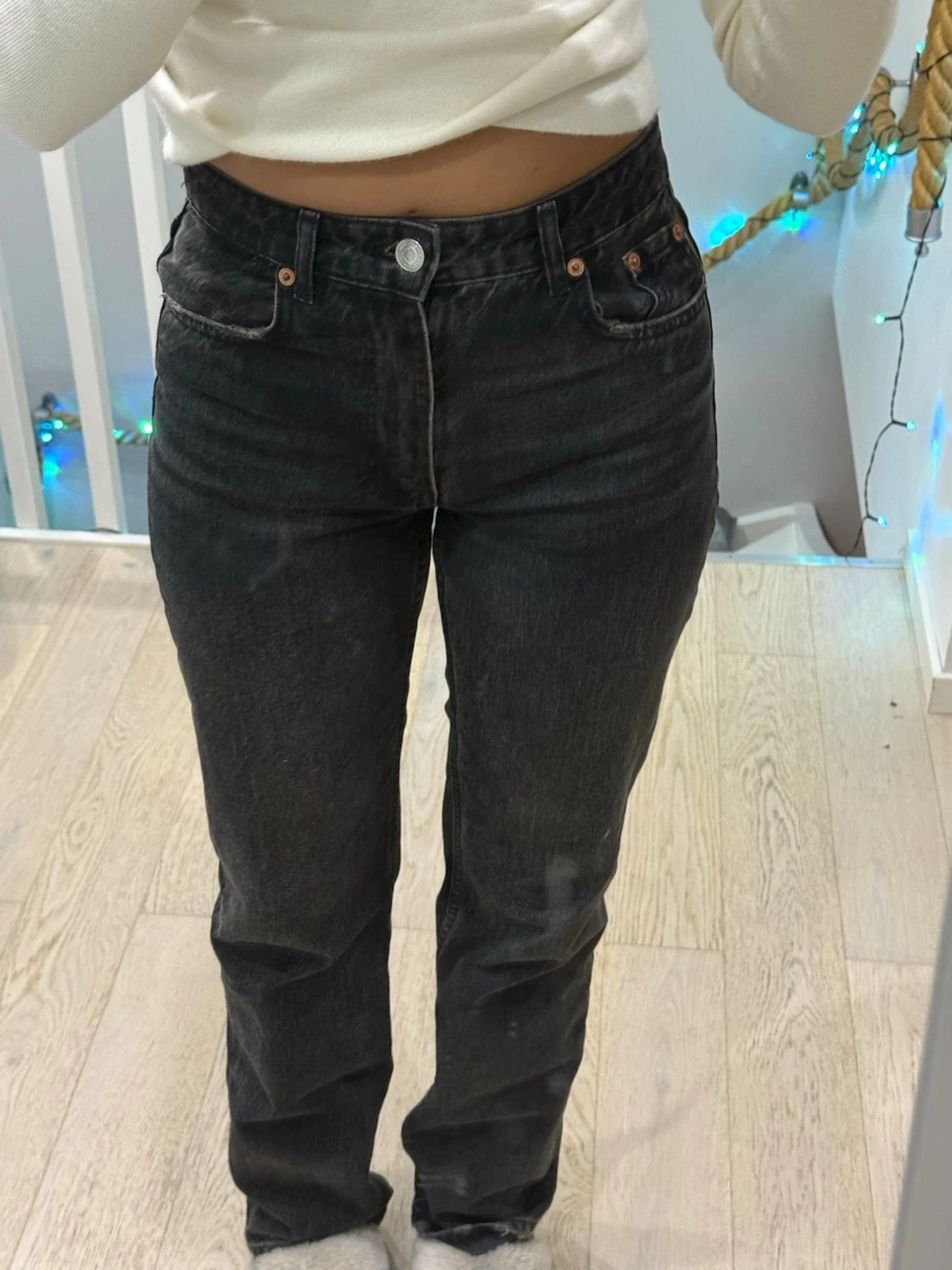 Svarta raka jeans från ZARA