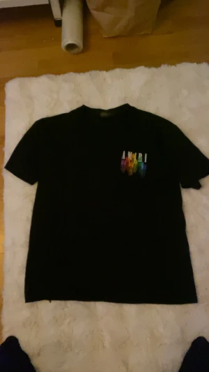 Amiri t shirt - Fin AMIRI t shirt med liten logga fram och större där bak. Andvänt 3 ggr inga hål eller slitningar pris kan diskuteras 