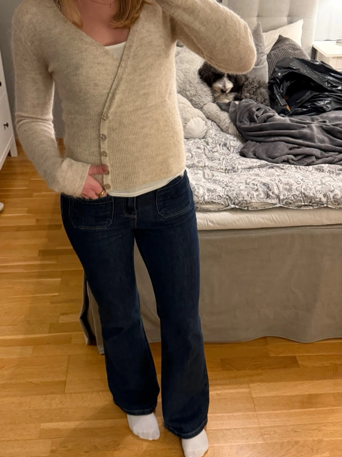 Blåa pocket jeans från MQ - 4