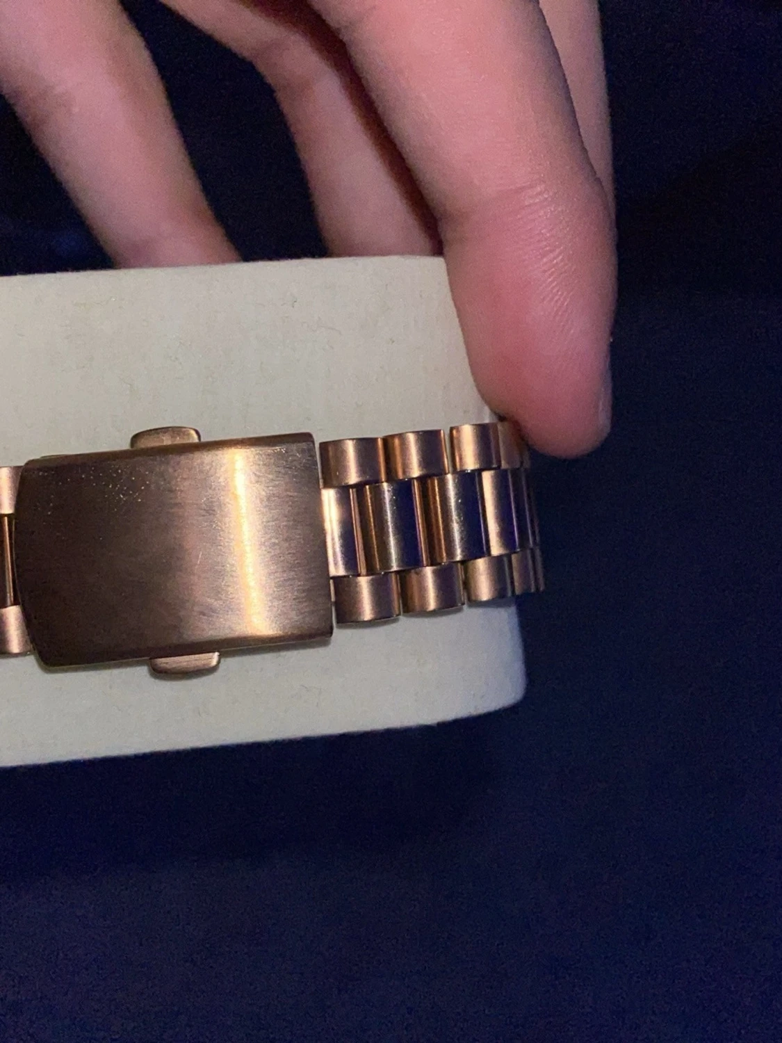 Rosé-guld färgat stainless steel klocka  - 2