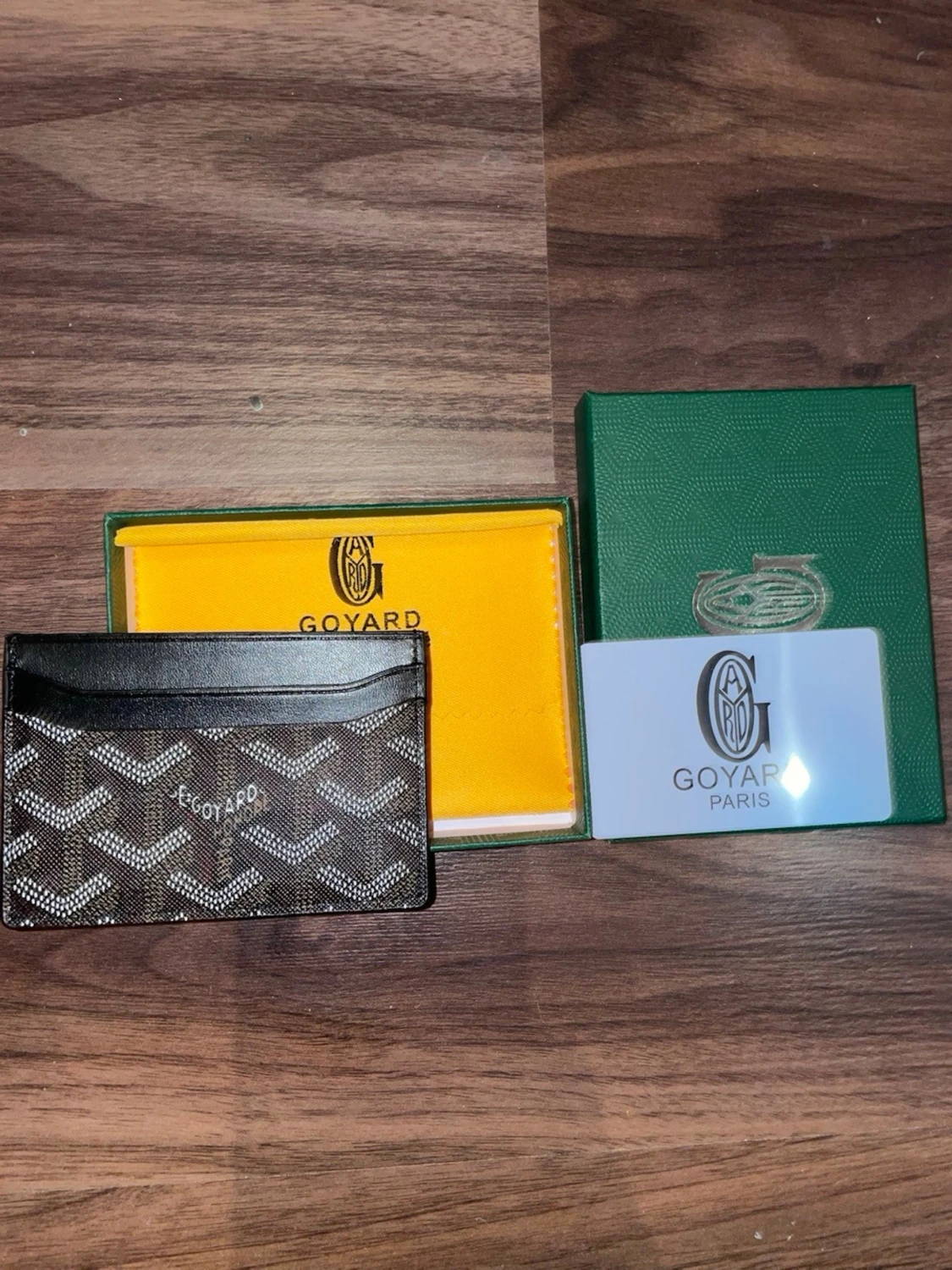 G-yard plånbok med klassiskt mönster