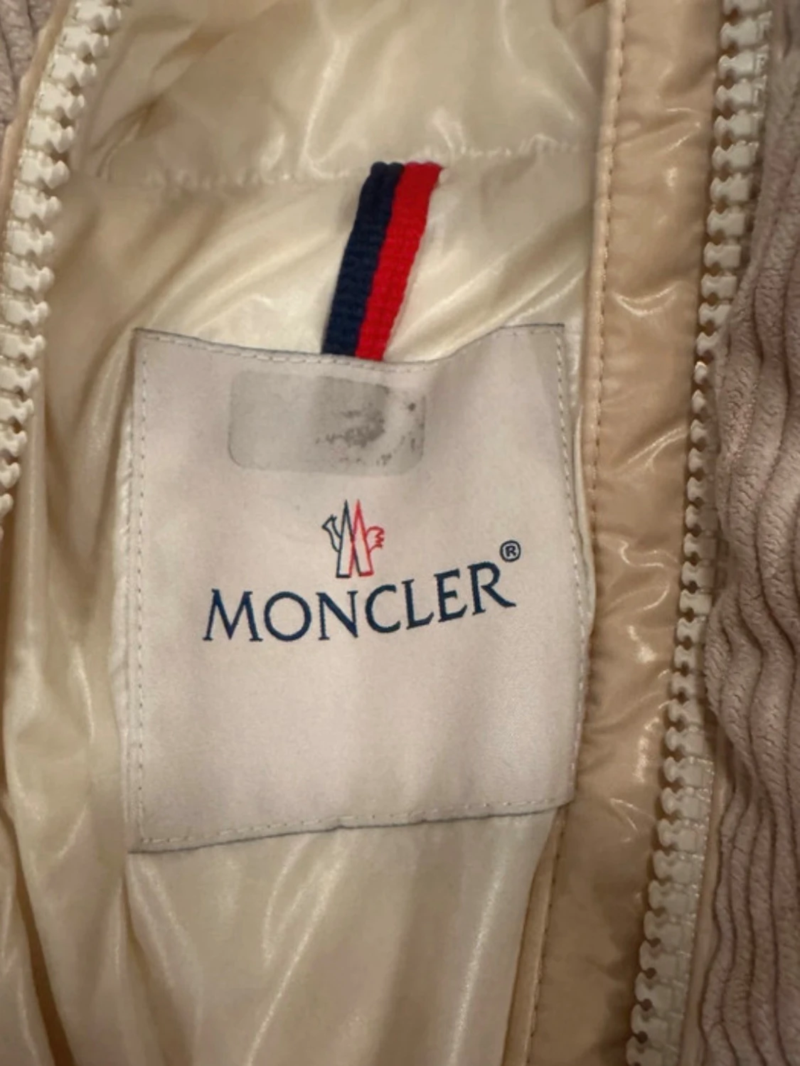 Beige pufferjacka Moncler - 2