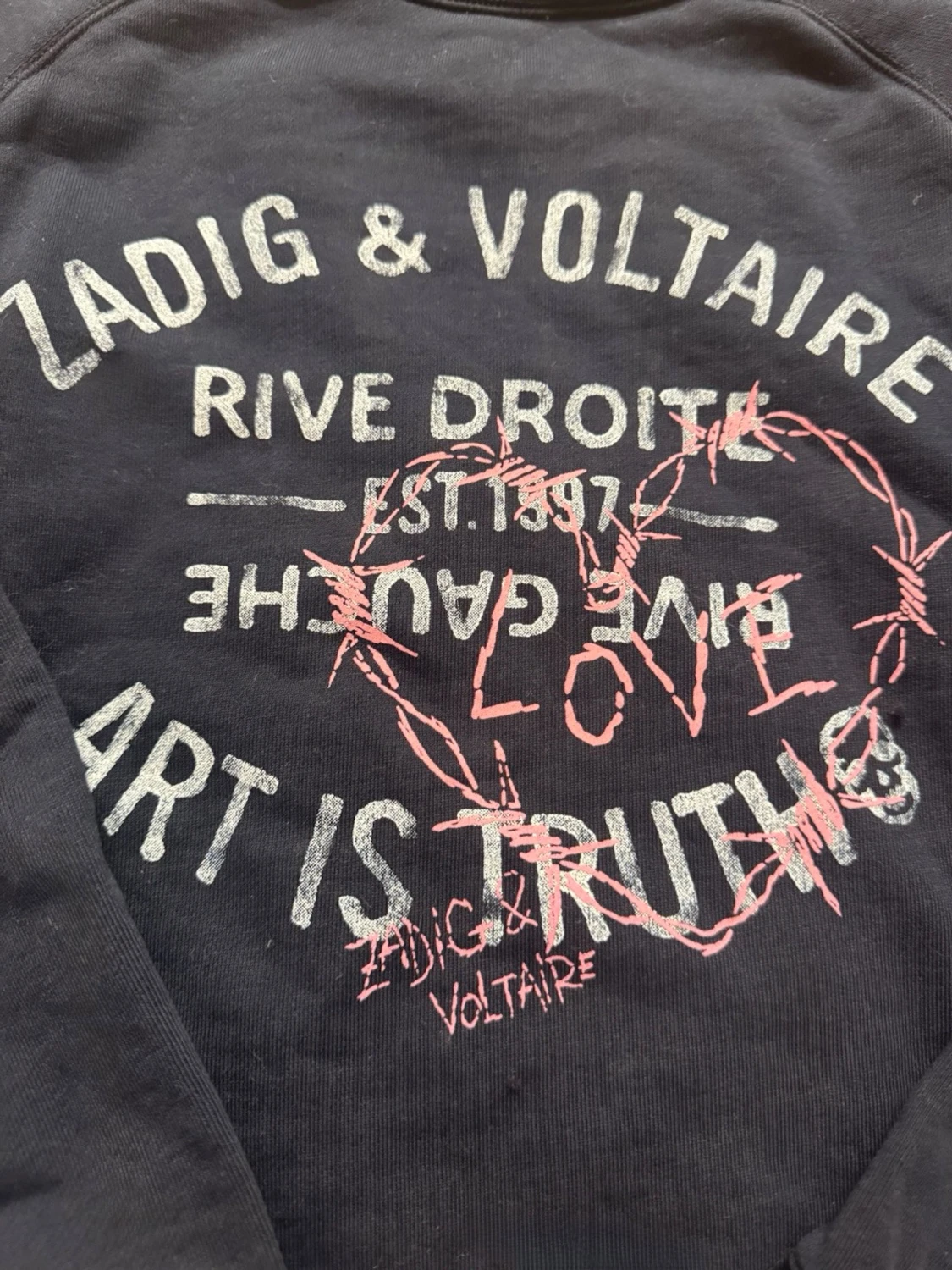 Svart sweatshirt från Zadig & Voltaire - 1
