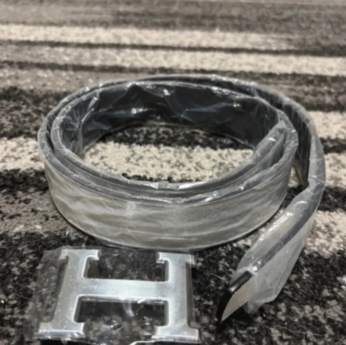  vitt skärp med H-spänne - 3