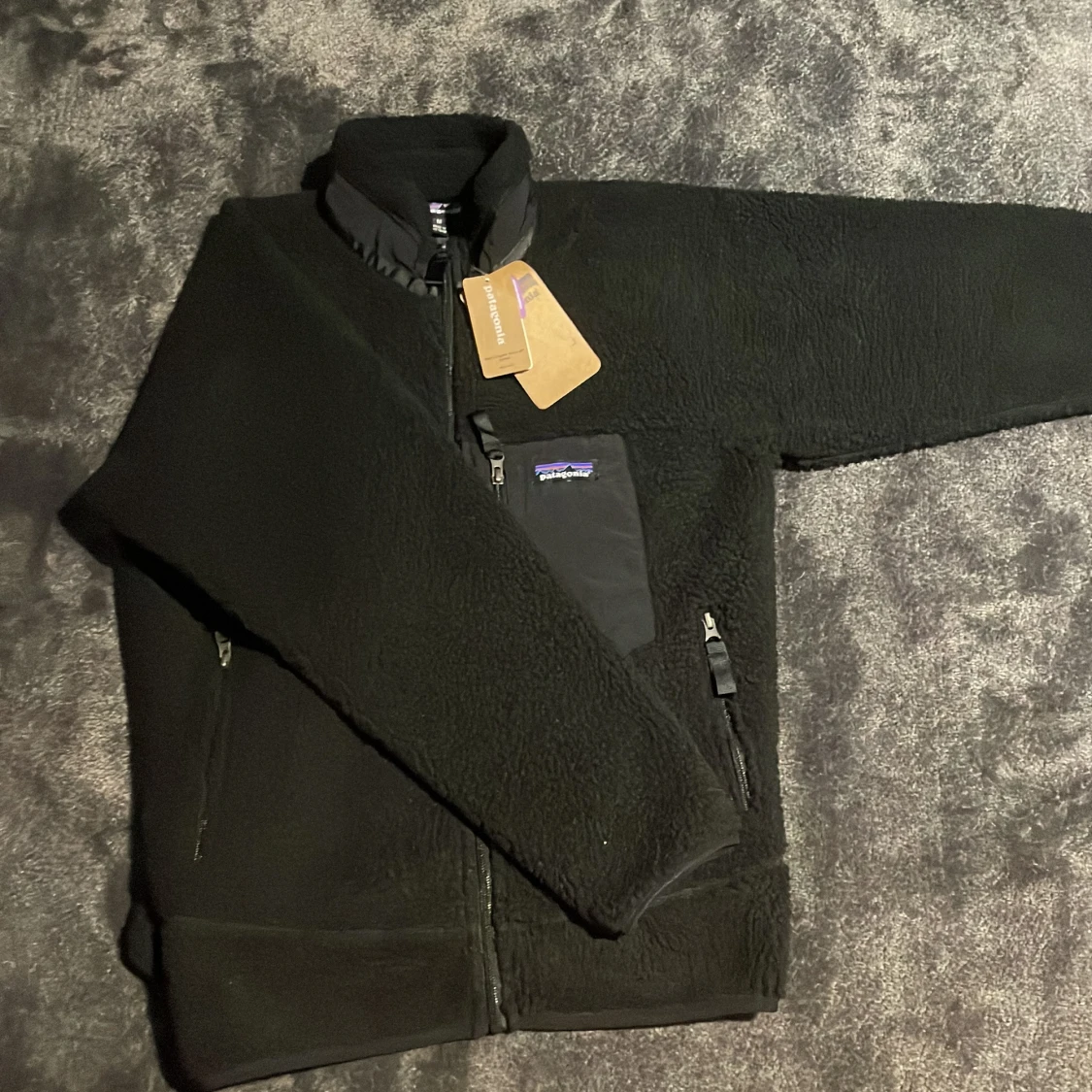 Svart teddyjacka från Patagonia M - 1