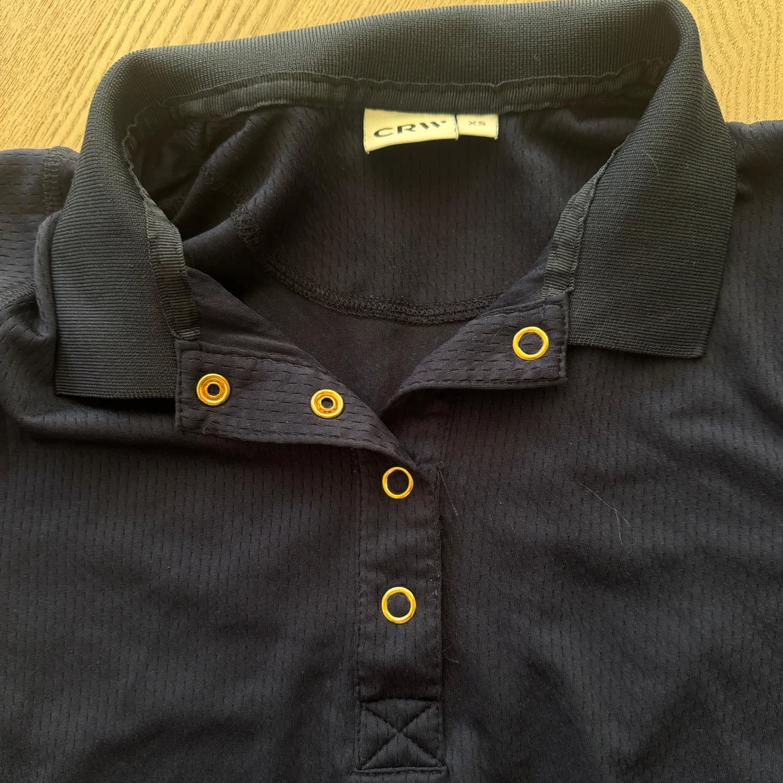 Marinblå pikétröja från CRW XS - 3