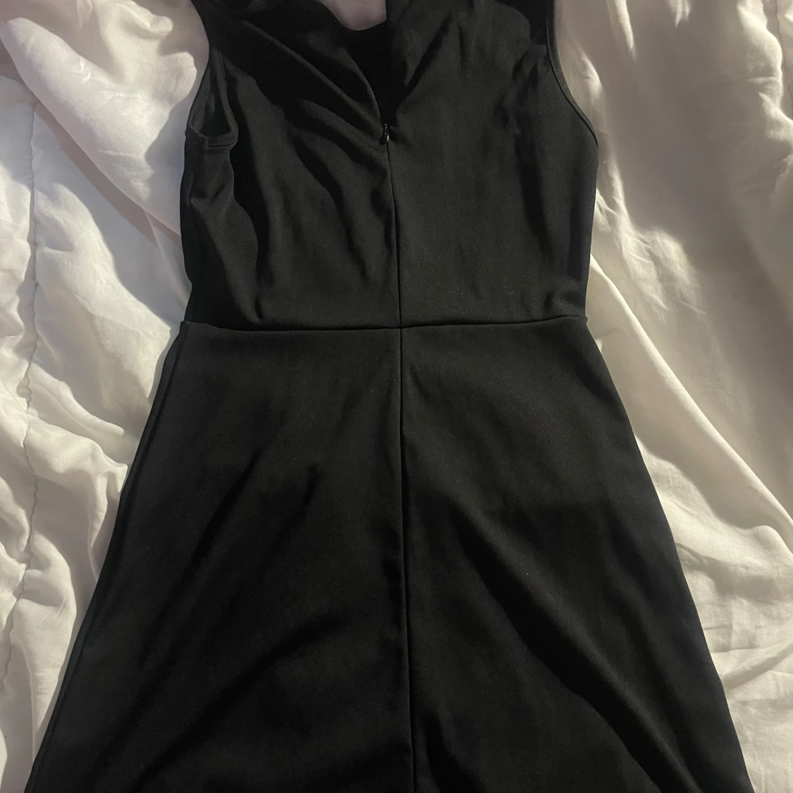 Svart ärmlös kortklänning XS - 1