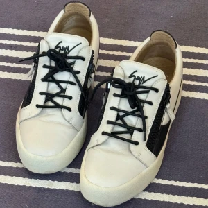 Giuseppe Zanotti skor - Sjukt snygga populära Giuseppe Zanotti skor i storlek 43 säljes. Absolut toppen skick då dem nästan är helt oanvända (se bilder!). Trendiga stilrena och sällsynta i colorwayen samt passar till allt! Nypris på ca 5000 kr och tillhörande dustbag finns! Brutalt snygga och nästan ingen annan har dem. Tveka inte vid minsta fråga eller fundering och pris ej hugget i sten😃
