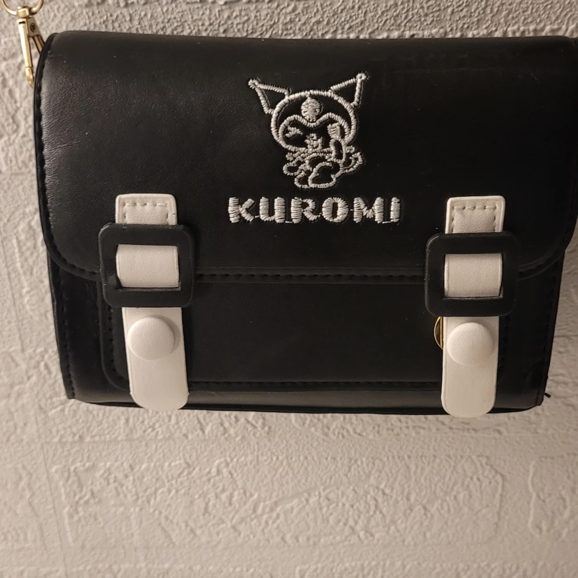  Helt ny Svart Kuromi axelväska med broderi - 2