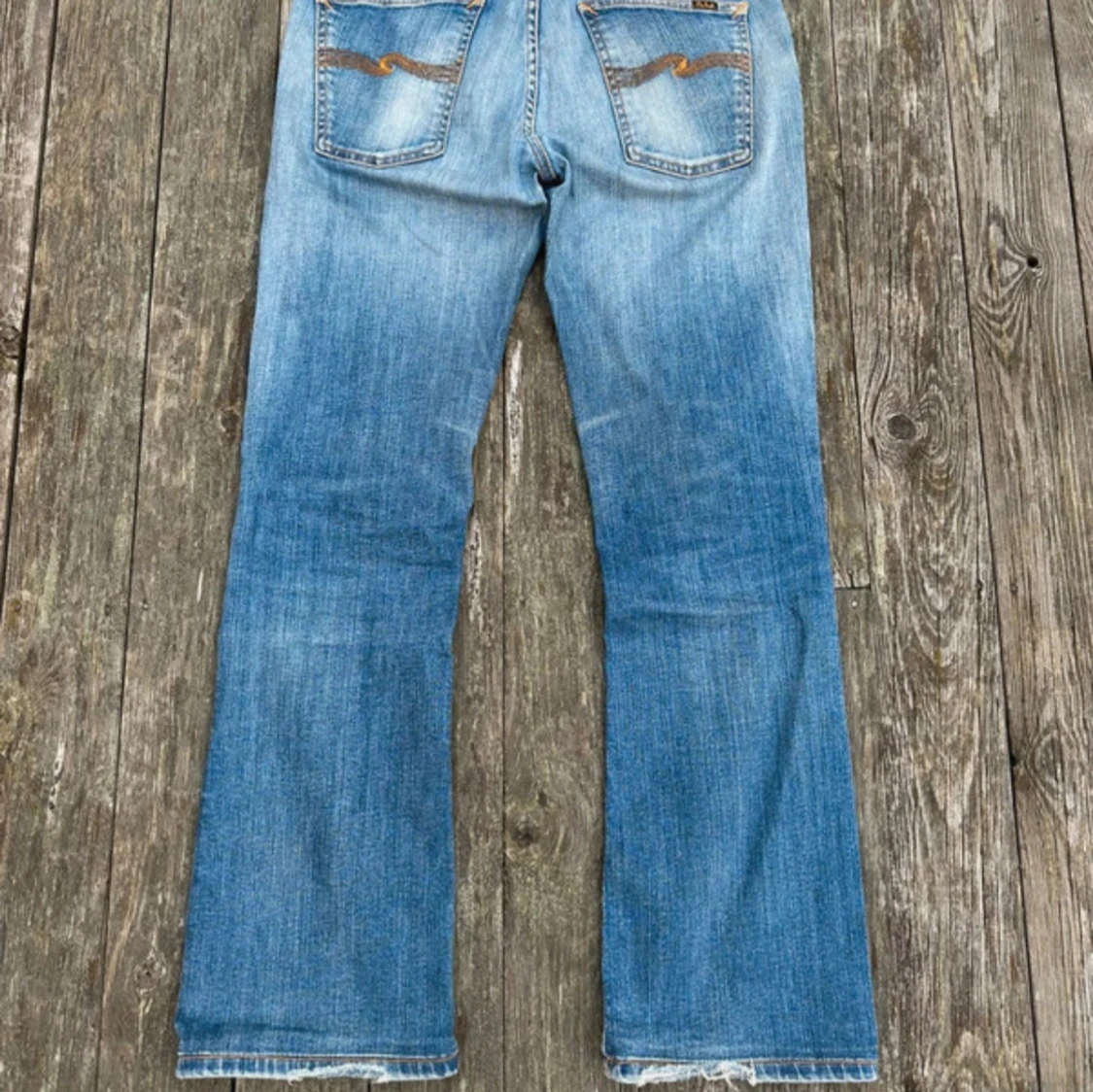 Blå bootcut jeans från Nudie Jeans - 1
